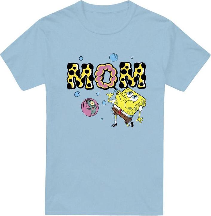 Actual product image Spongebob Squarepants Mens Mom Bubbles Mothers Day T-Shirt (L)