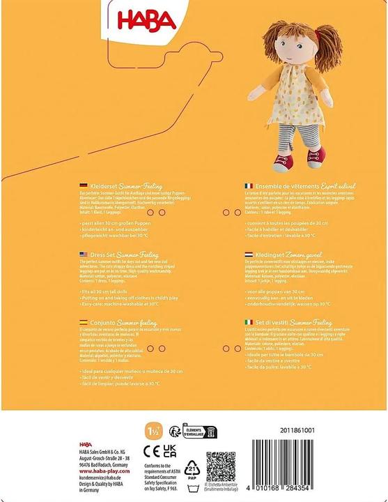 Actual product image Haba Kleiderset Summer Feeling