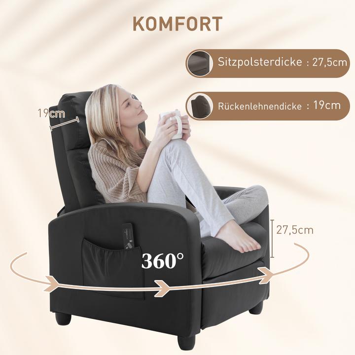 Produktbild Homcom Massagesessel mit kabelgebundener Fernbedienung