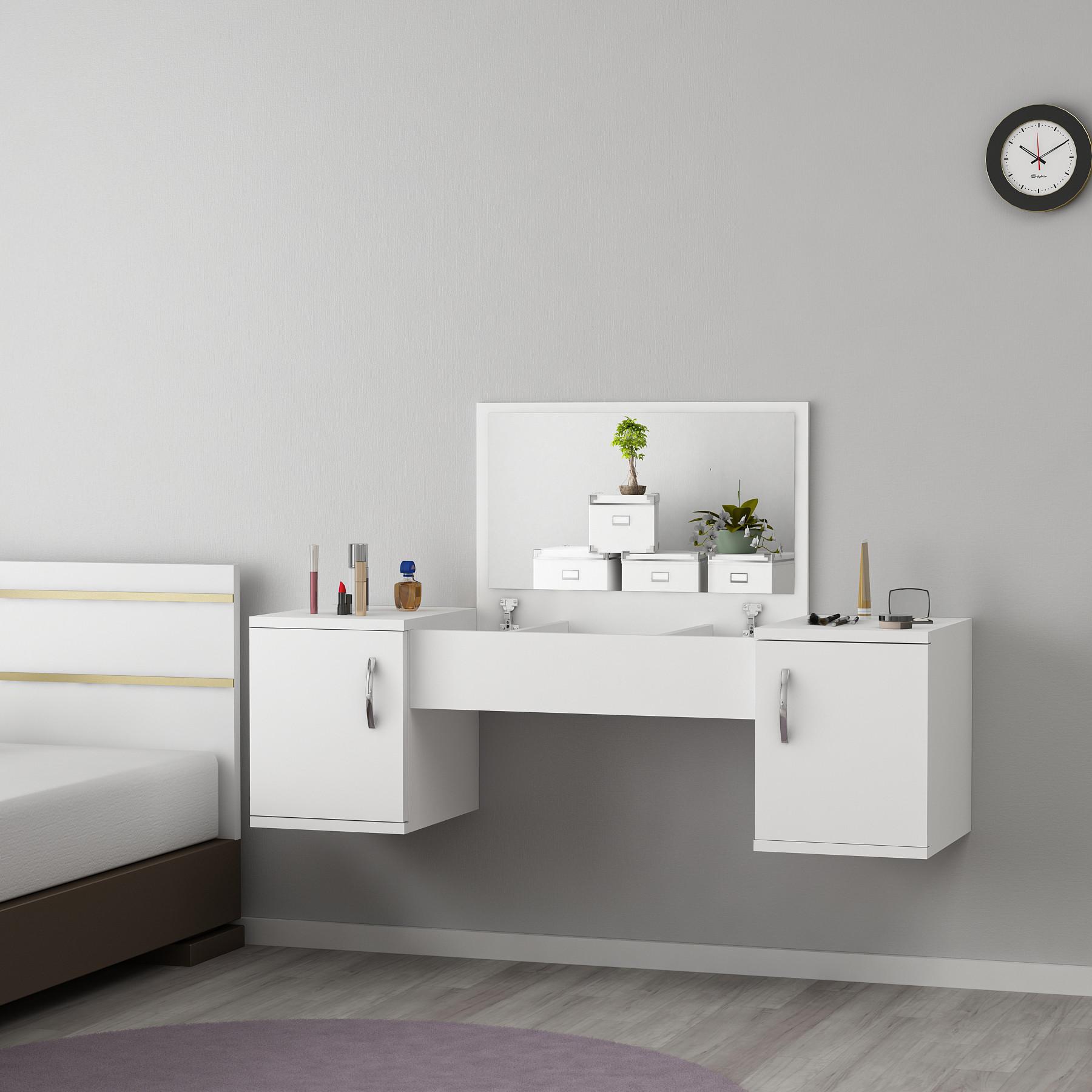 Kalune Design, Schminktisch, Valentina (100 x 74 x 37.5 cm)