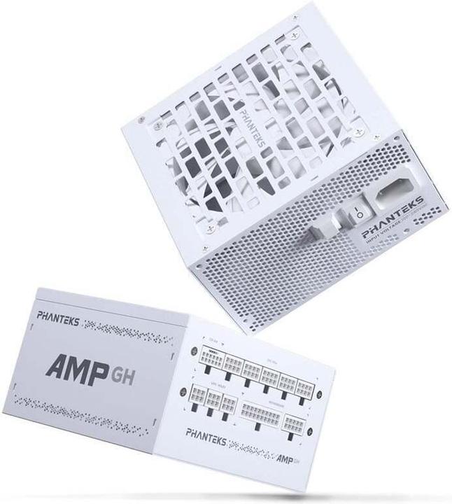 Actual product image Phanteks AMP GH 750W 80 PLUS Gold power supply, PCIe 5.1, ATX 3.1 - 750 watts, white (750 W)