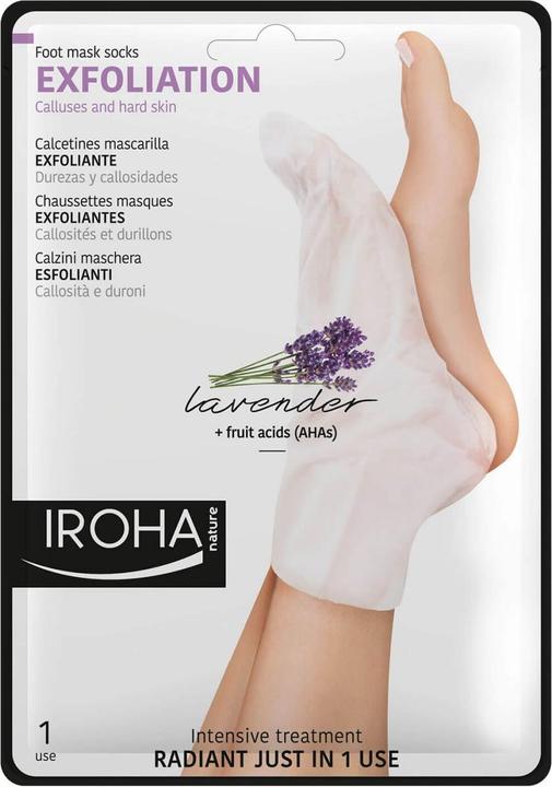 Produktbild Iroha Nature Nature - Exfoliating Foot Mask Socks Lavendel (Fussmaske, 20 ml)