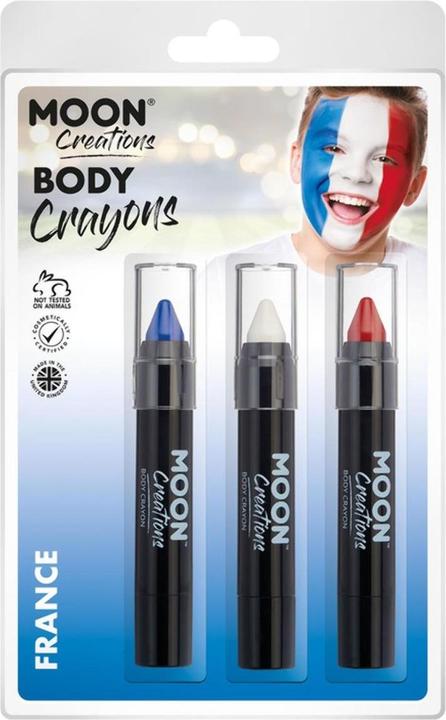 Image du produit Moon Creations - Crayon à maquillage pour corps (Rouge, Blanc, Bleu foncé)