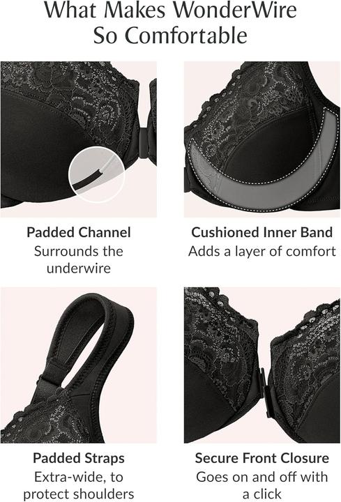 Produktbild Glamorise Reggiseno Wonderwire con Chiusura Anteriore (Einzelpack, 95 B)