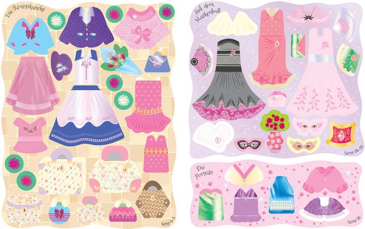 Actual product image My glitter dress-up doll sticker books mini