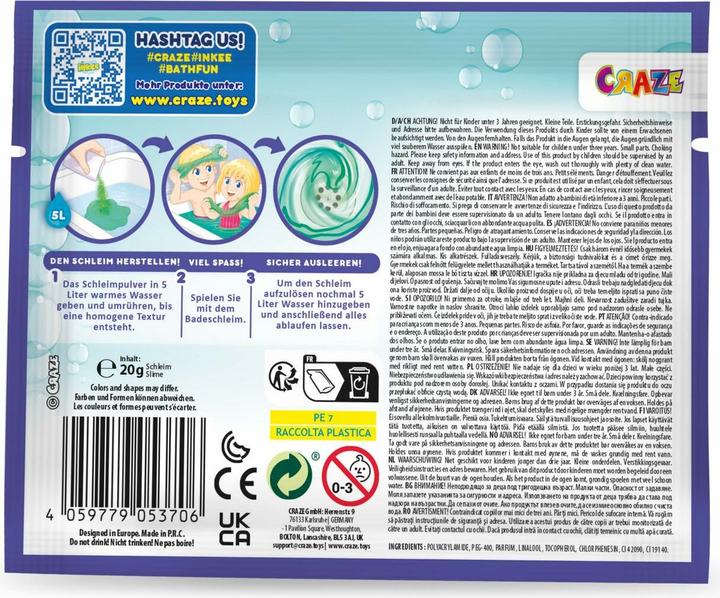 Actual product image Craze Inkee bath slime mix (5.40 ml, Bath salts)