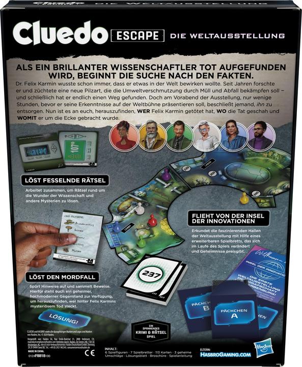 Produktbild Hasbro Clue Escape The Worlds Fair (Deutsch, 1 - 6 Spieler)