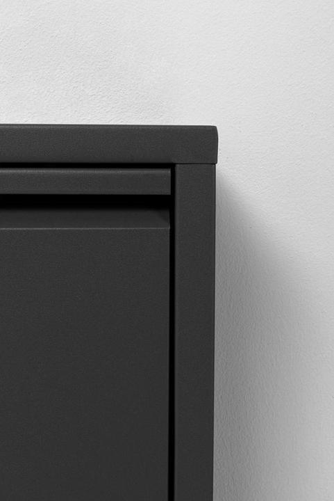 Produktbild Kare Design Schuhkipper Caruso 3-er schwarz (104 x 50 x 15 cm)