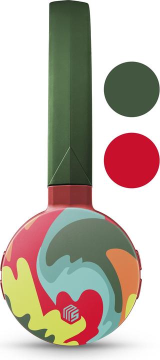 Immagine prodotto Music Sound Music+Sound FANTASY Cuffie Bluetooth verdi/colorate on-ear softtouch max.20h 1 (Nessuna cancellazione del rumore, 16 h, Senza fili)