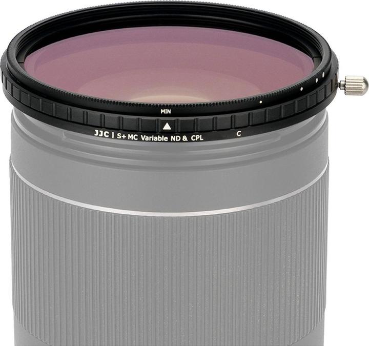 Actual product image JJC F NC58 2 In 1 Variable ND + CPL Filter (Neutral density filter, 58 mm)