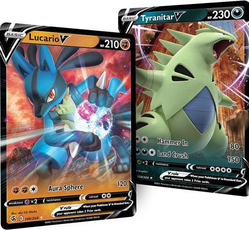 Produktbild Pokémon Lucario V & Tyranitar V Heavy Hitters Premium Collection Box (Englisch, Box Set & Collection)