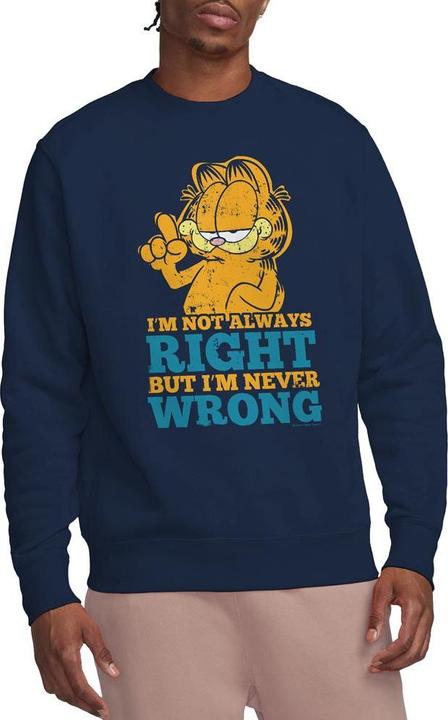 Immagine prodotto Garfield Never Wrong Felpa Adulto Unisex (L)