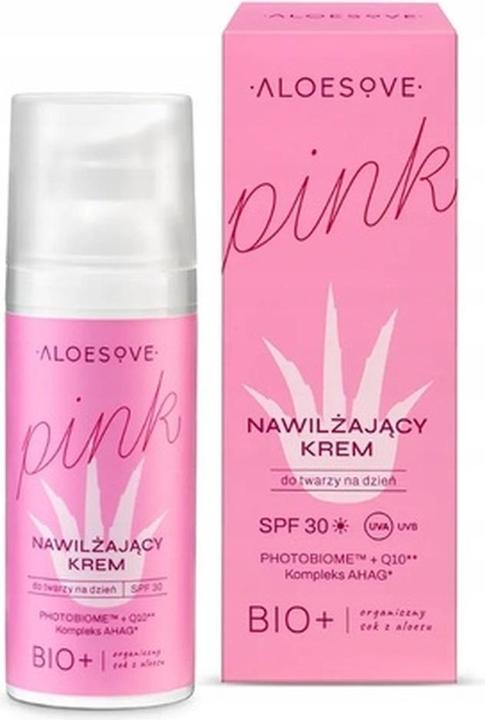 Actual product image Aloesove Pink Moisturizing Day Cream Spf 30 50 Ml - Protects And Hydrates Your Skin (50 ml, Day cream, SPF 30)