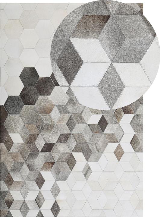 Produktbild Beliani Leder-Patchwork-Teppich (140 x 200 cm)