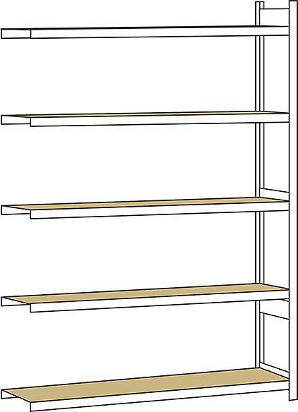 Produktbild Schulte Lagertechnik Anbauregal WS 2000 mit Spanplatten
