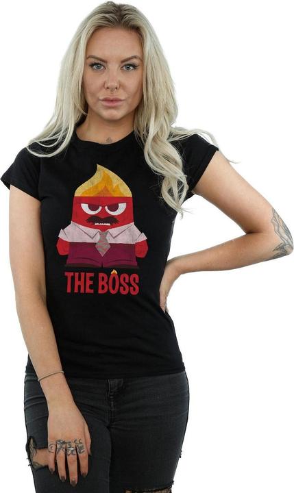 Actual product image Disney Womens/Ladies Inside Out Anger The Boss Cotton T-Shirt (L)