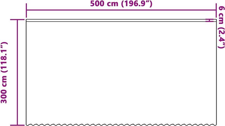 Produktbild vidaXL Spitzenvorhang (500 x 300 cm)