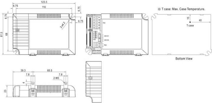 Produktbild MeanWell LCM-40DA LED-Treiber Konstants