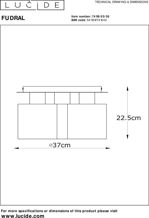 Actual product image Lucide Ceiling lights (E27)