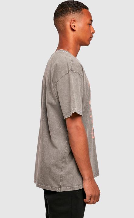 Produktbild Merchcode Ozzy Osbourne - Pink Bat Acid Washed Oversize Tee - 195281 (L)
