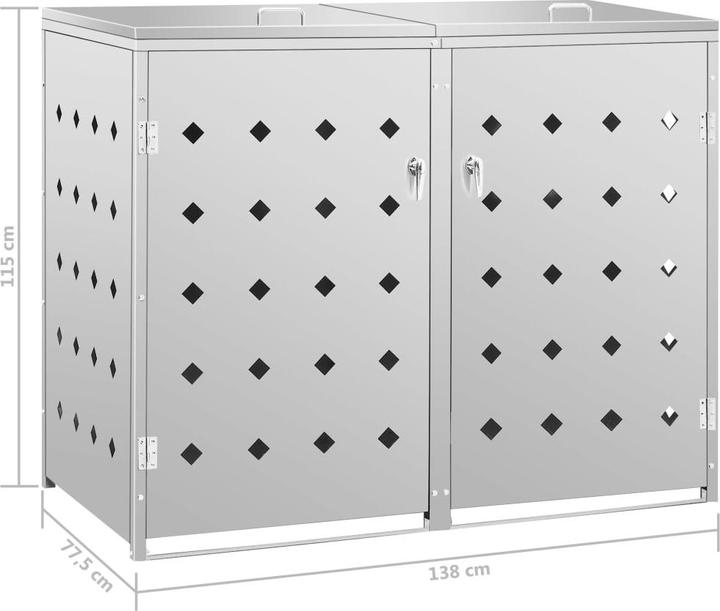 Produktbild vidaXL Mülltonnenbox (240 l)
