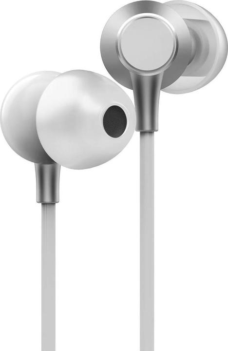 Actual product image Energy Sistem Headphones With Metallised Silver Wire Microphone Jack3 5mm Recycled Plastic Aluminum (Cable)