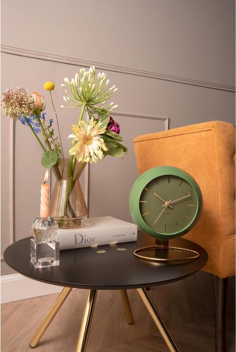 Produktbild Karlsson Table clock Globe moss green, Des.Armando Breeveld