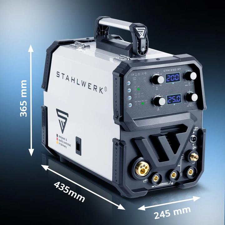 Produktbild Stahlwerk 4 in 1 Kombi-Schweissgerät CTM-250 ST mit 200 A und 50 A Plasma-Funktion