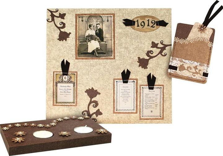 Produktbild Ursus Fotokarton Leinenstruktur (220 g/m², 20x)