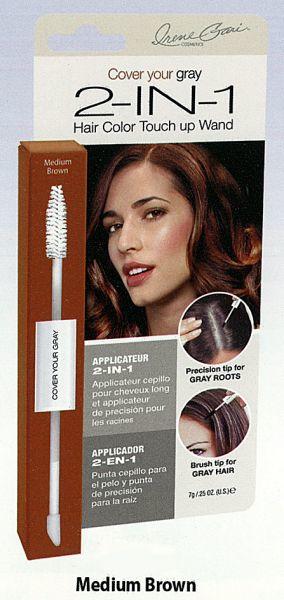 Cover Your Gray hair Color Touch up Wand 2in1 brun moyen 7 g (Brun moyen)