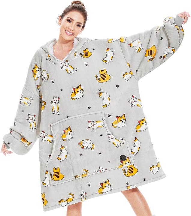 Produktbild Three Decken-Hoodie mit Taschen