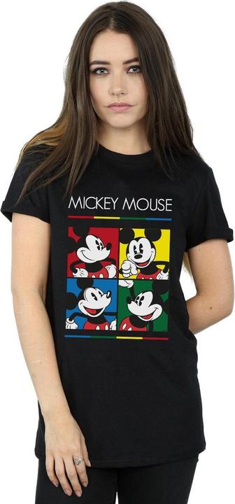 Immagine prodotto Disney Mickey Mouse Square Colour Maglietta Ampia Donna (S)