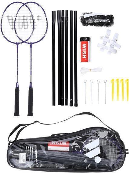 Actual product image Wish Formula Nils Badminton racket set Wish ALUMTEC 4466, purple