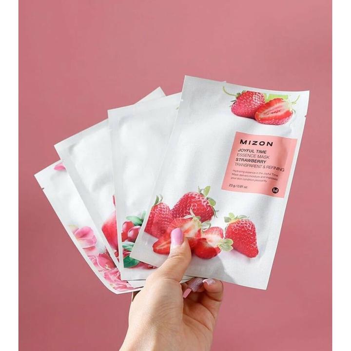 Produktbild Mizon Joyful Time Essence Maske Erdbeere 23 g