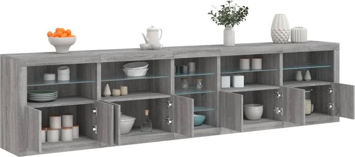 Image du produit vidaXL Sideboard avec éclairage LED (283 x 37 x 67 cm)