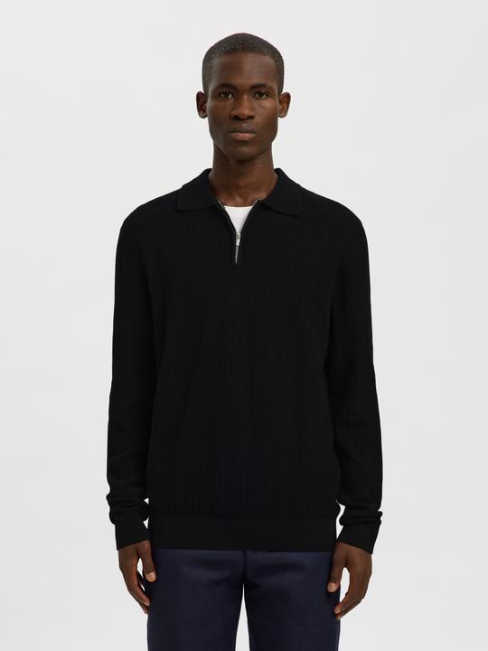 Produktbild Selected 100% Baumwoll Langarm-Poloshirt (M)