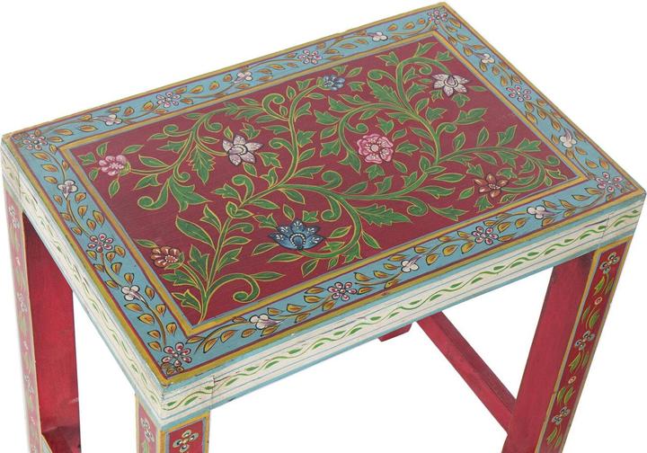 Produktbild DKD Home Decor Side table 8424001853243 Natural Multicolour Acrylic Mango wood 45 x 30 x 45 cm (45 x 30 x 45 cm)