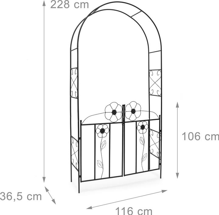Productafbeelding Relaxdays Rozenboog (36 cm, 116 cm)