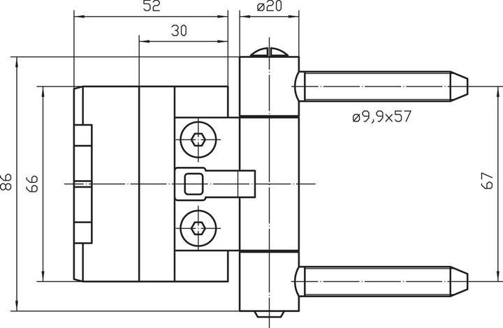Immagine prodotto Simonswerk Cerniere per porte d'ingresso BAKA 2D 20 RZ 57 e 2D 20 FD RZ 57