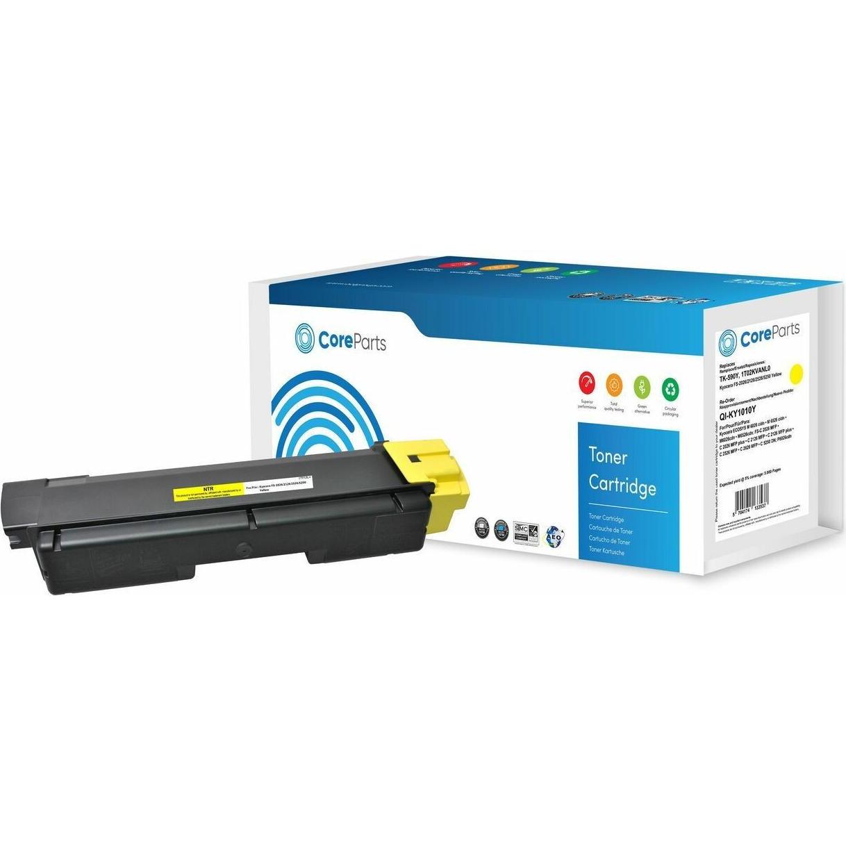 Thumbnail - CoreParts, Toner, Toner Yellow TK-590Y (Y)