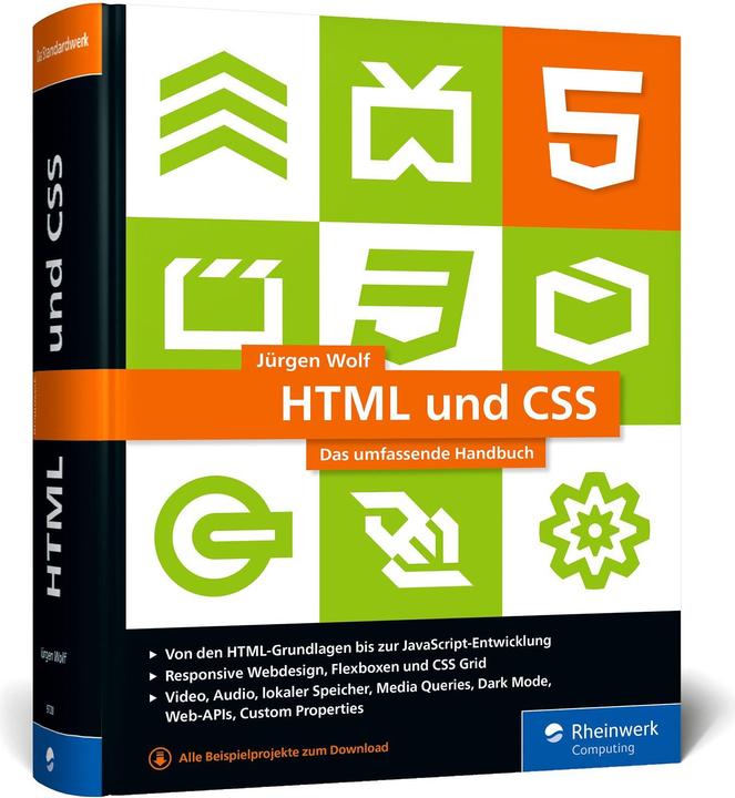 Actual product image HTML und CSS (German, Jürgen Wolf, 2023)