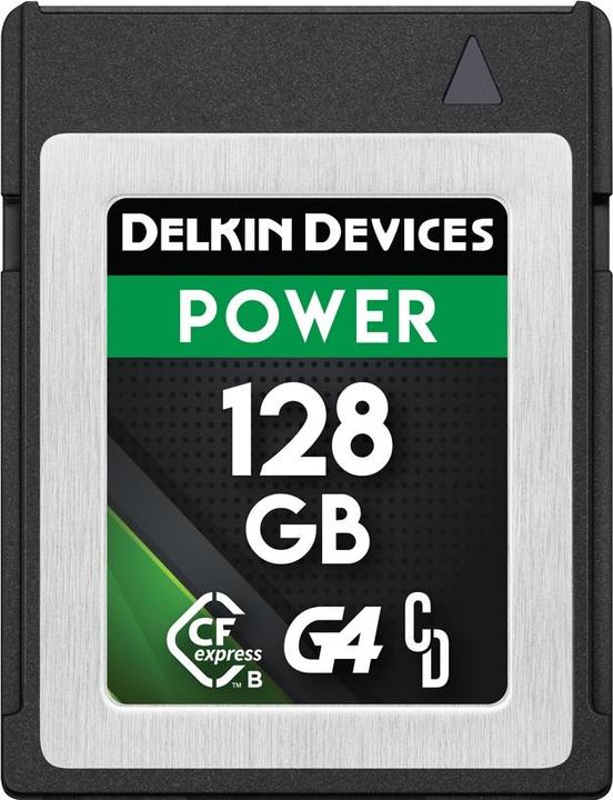 Image du produit Delkin POWER Cfexpress Type B G4 128GB R:1780MB/s W:805MB/s (128 Go, CFexpress type B)
