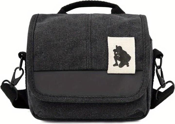 Only-Bags.Store Pratica borsa crossbody per fotocamera SLR DSLR borsa a tracolla in tela con chiusura a zip (Borsa a tracolla per fotocamera)