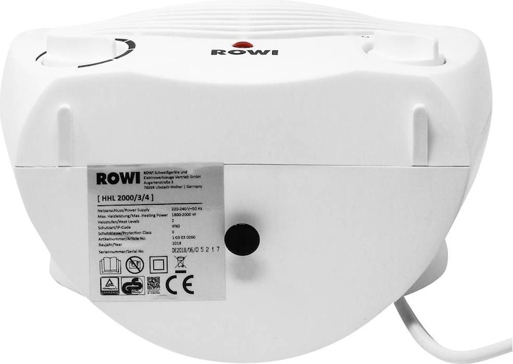 Actual product image Rowi HHL 2000/3/4 Fan heater (2000 W)