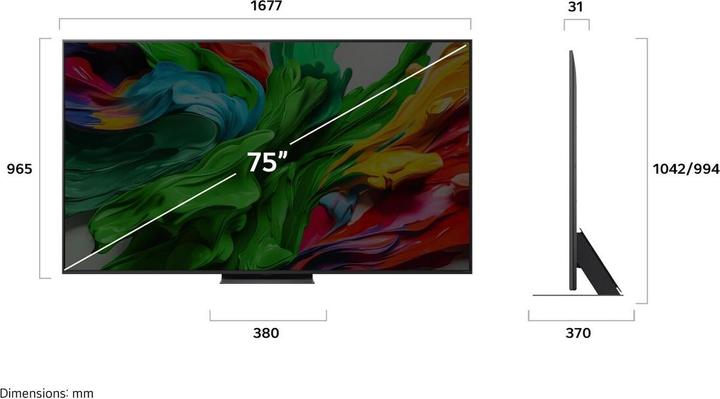 Image du produit LG 75-Zoll QNED evo AI QNED86 MiniLED 4K Smart TV (75", QNED86, QNED, 4K, 2025)