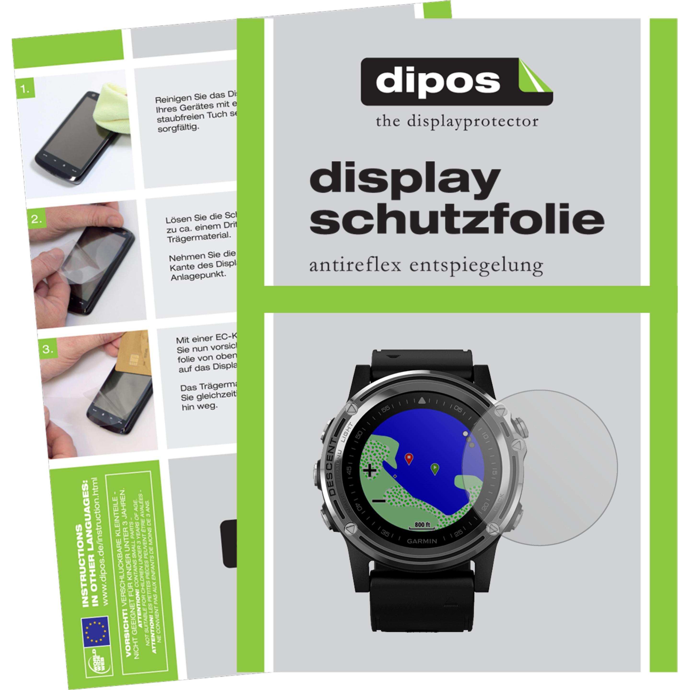 Dipos Displayschutzfolie Antireflex, Smartwatch Schutzfolie, Transparent