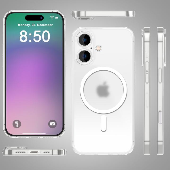 Actual product image Nalia Extremely thin 0.3mm hard case with MagSafe, matt cover (Apple iPhone 16 Plus)