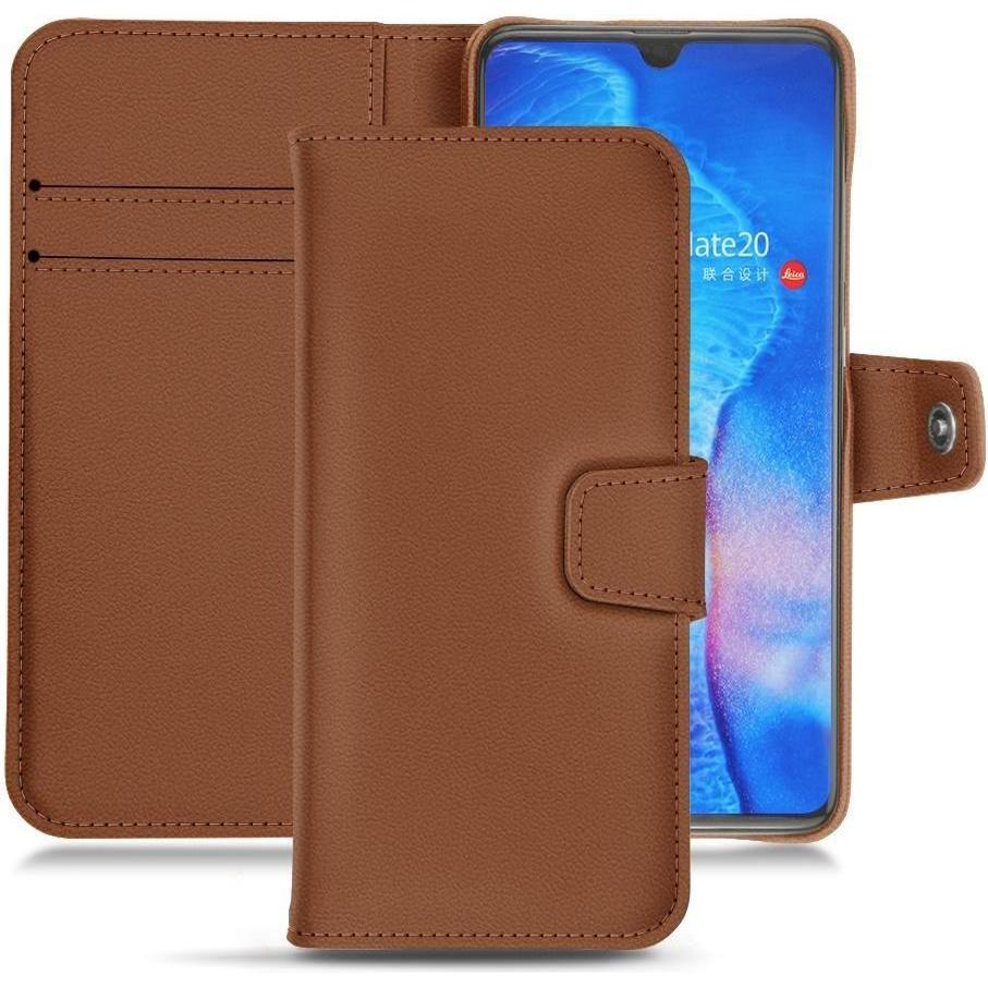 Thumbnail - Noreve Lederschutzhülle Wallet (Huawei Mate 20), Smartphone Hülle, Braun