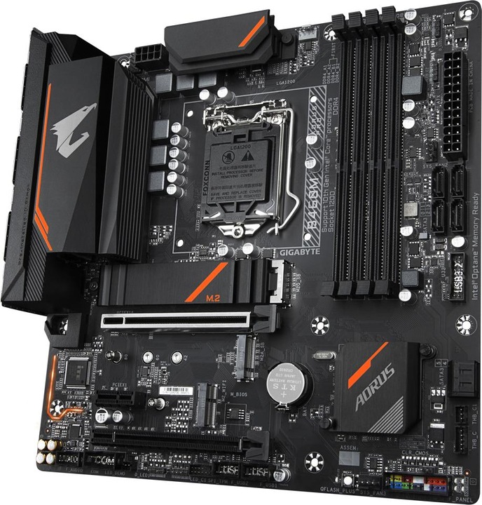 Produktbild Gigabyte B460M Aorus Pro, Intel B460-Mainboard - Sockel 1200 (LGA 1200, Intel B460, mATX)