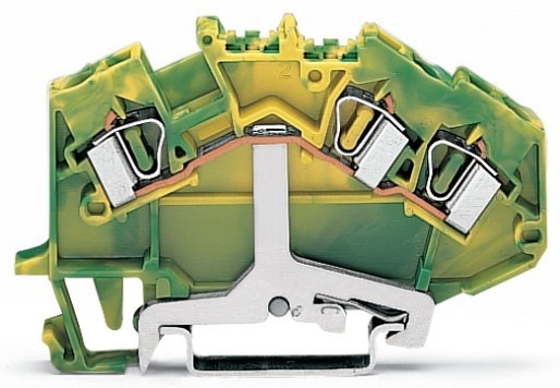 Actual product image Wago Protective conductor terminal 6 mm tension clamp Assignment: Terre green-yellow 781-637 50 pcs.